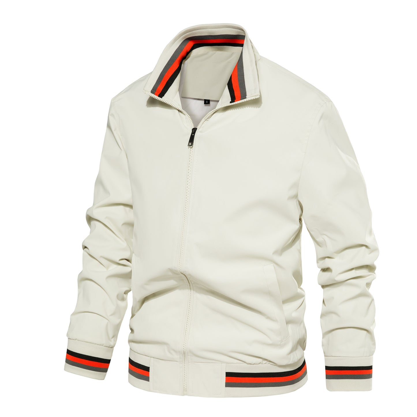 Men's Jacket Lightweight Casual Windbreaker Spring Fall Zip Up Coat