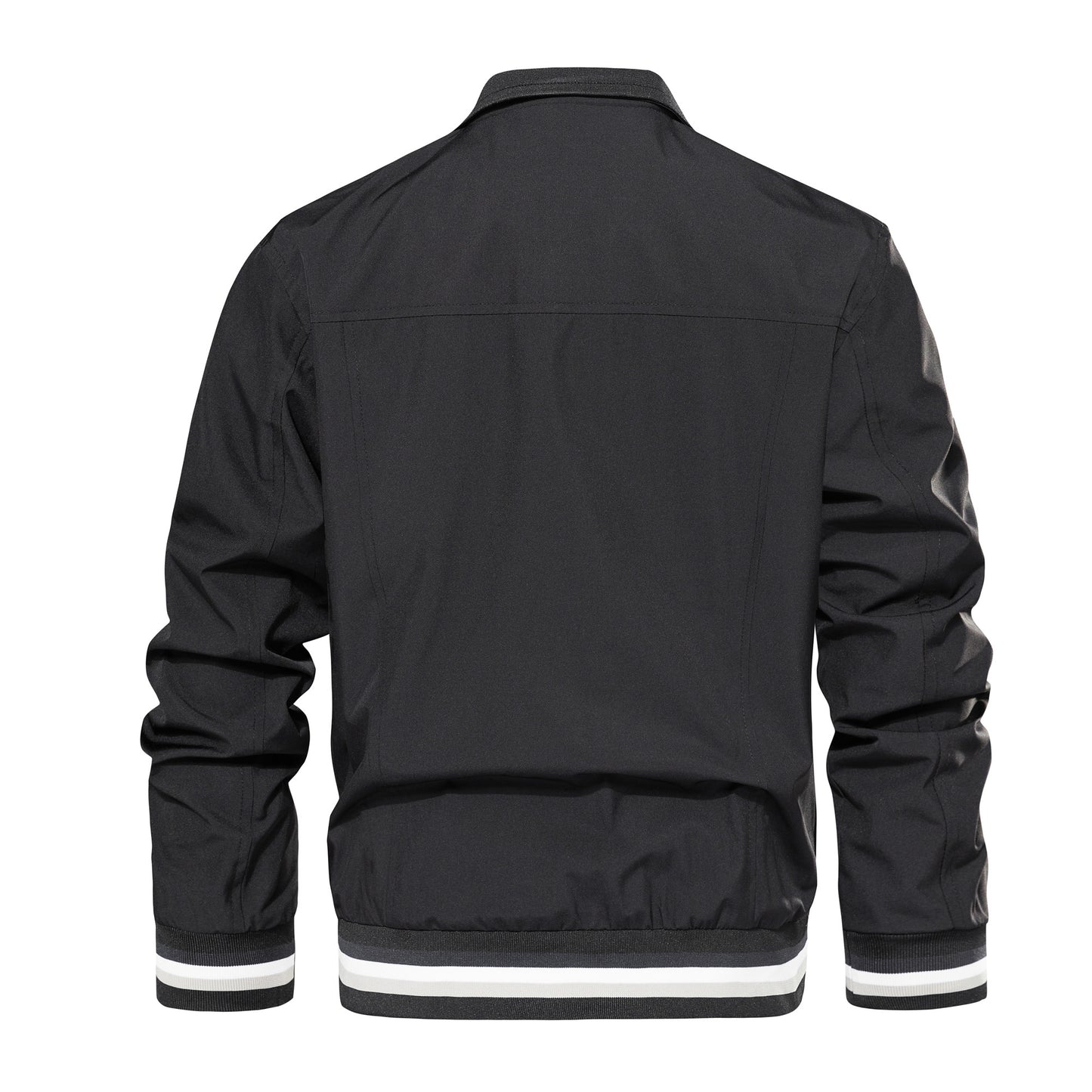 Men's Jacket Lightweight Casual Windbreaker Spring Fall Zip Up Coat